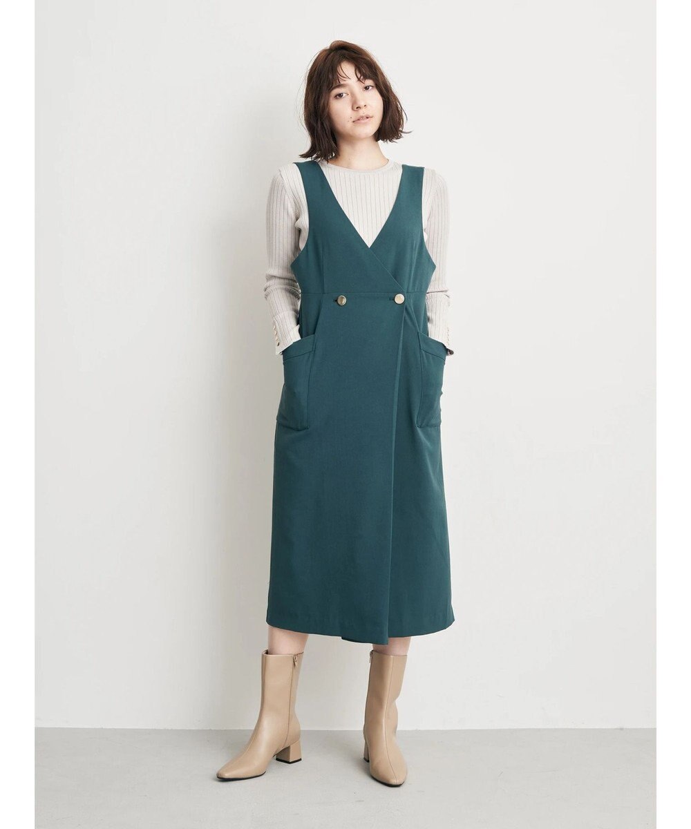 金釦ジャンパースカート / YECCA VECCA | ファッション通販 【公式通販 ...