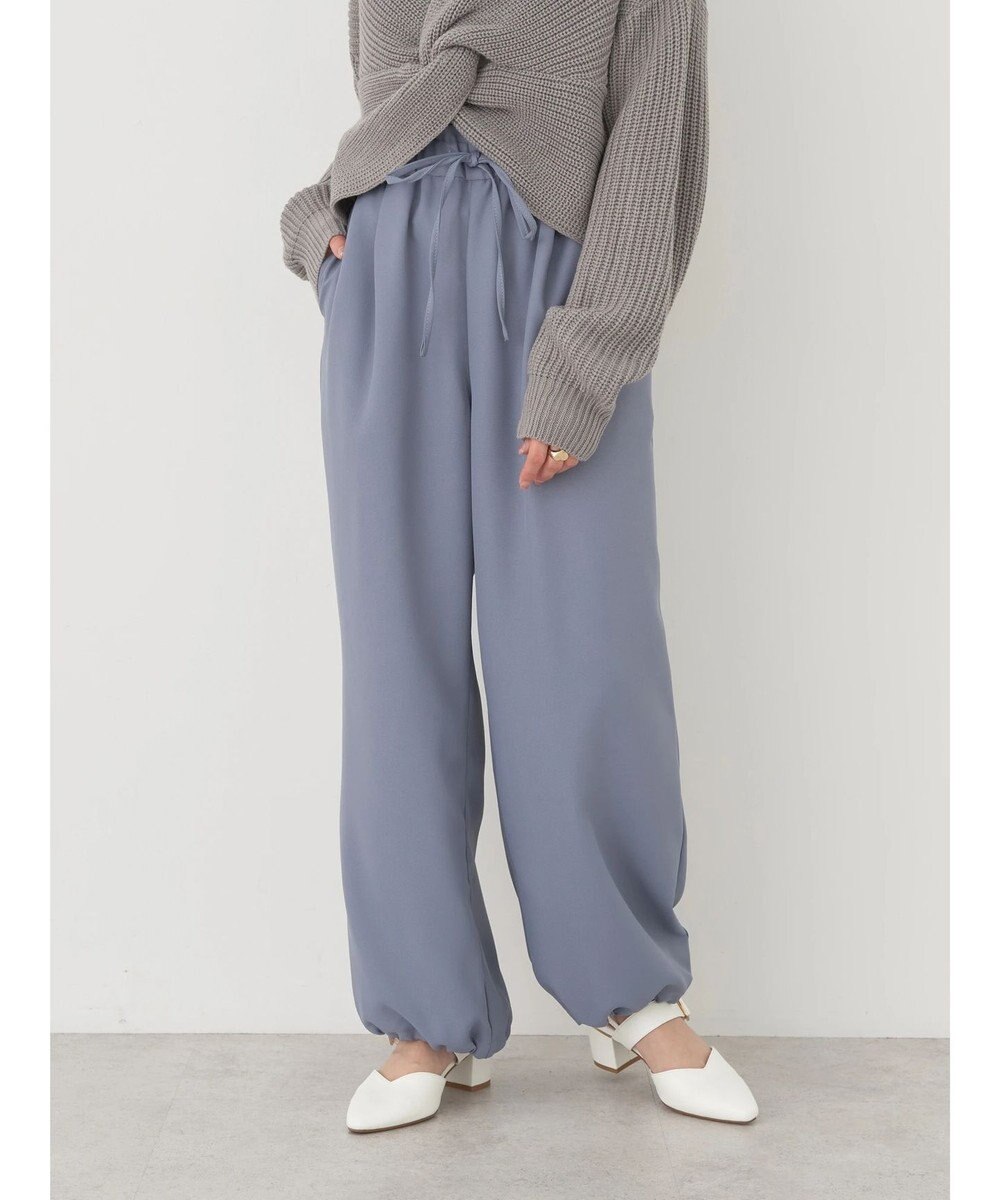 earth music&ecology 裾ドロストパラシュートパンツ 