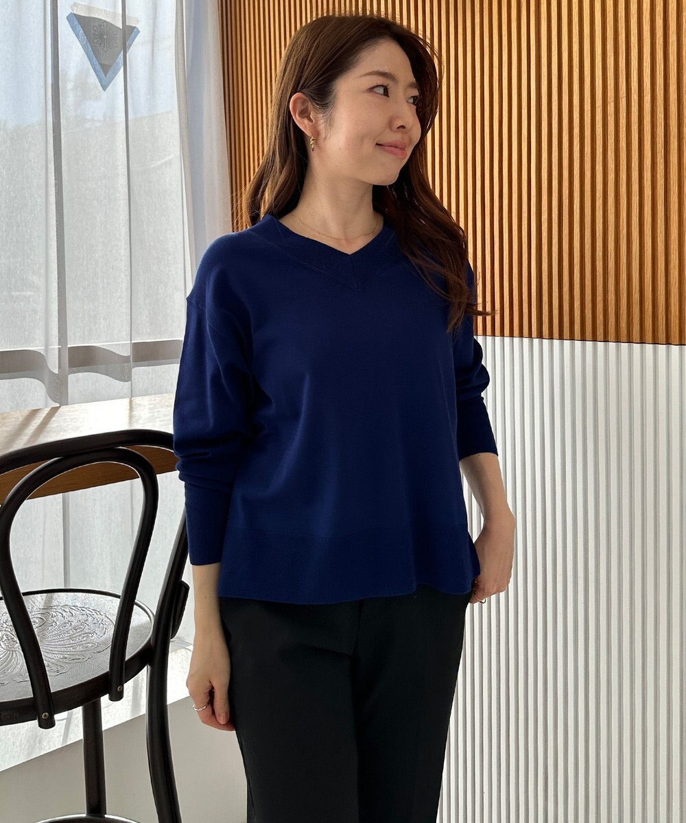 UNFILO マイビューティ Vネック ニット 