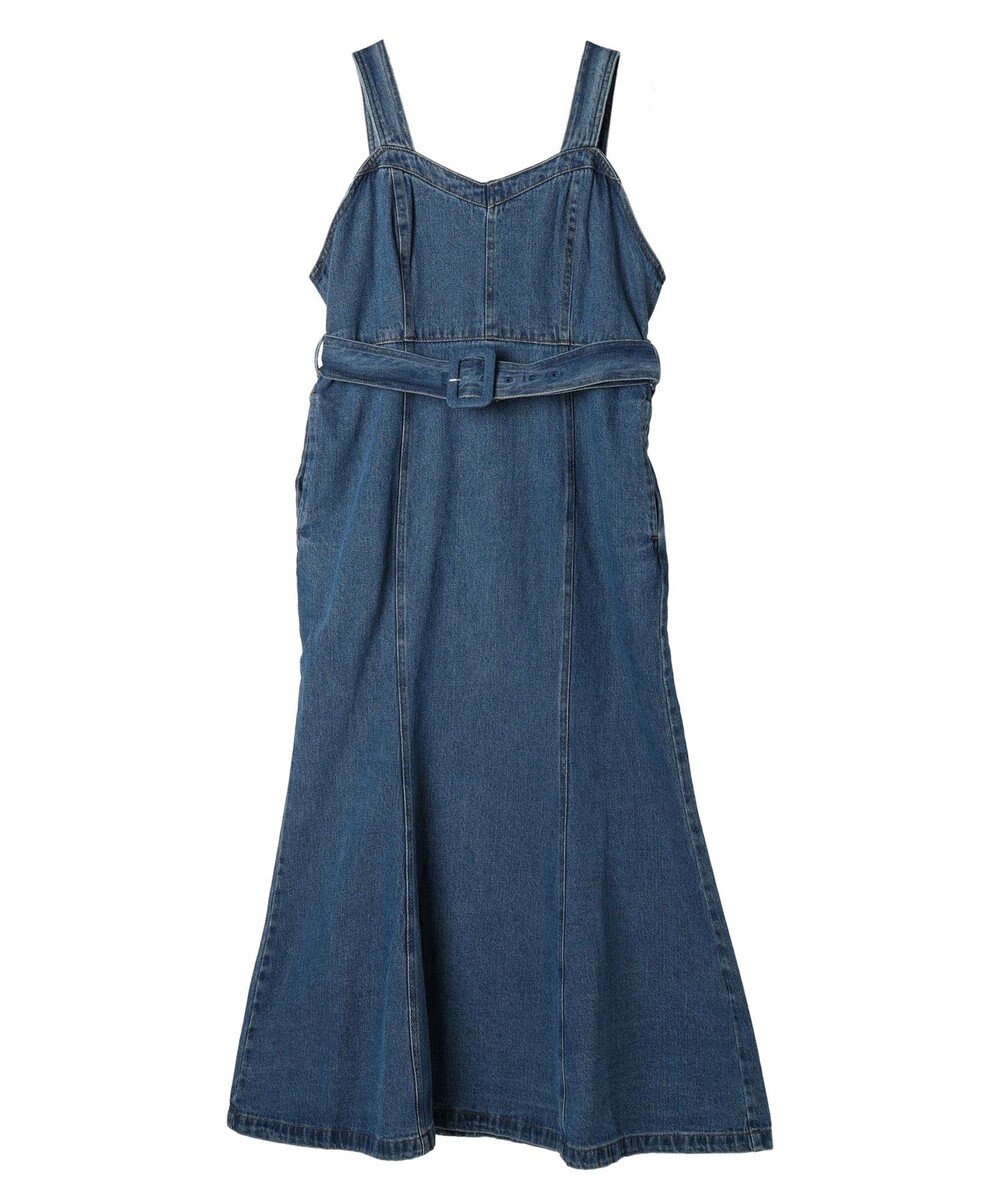 earth music&ecology マーメイドデニムジャンスカ 