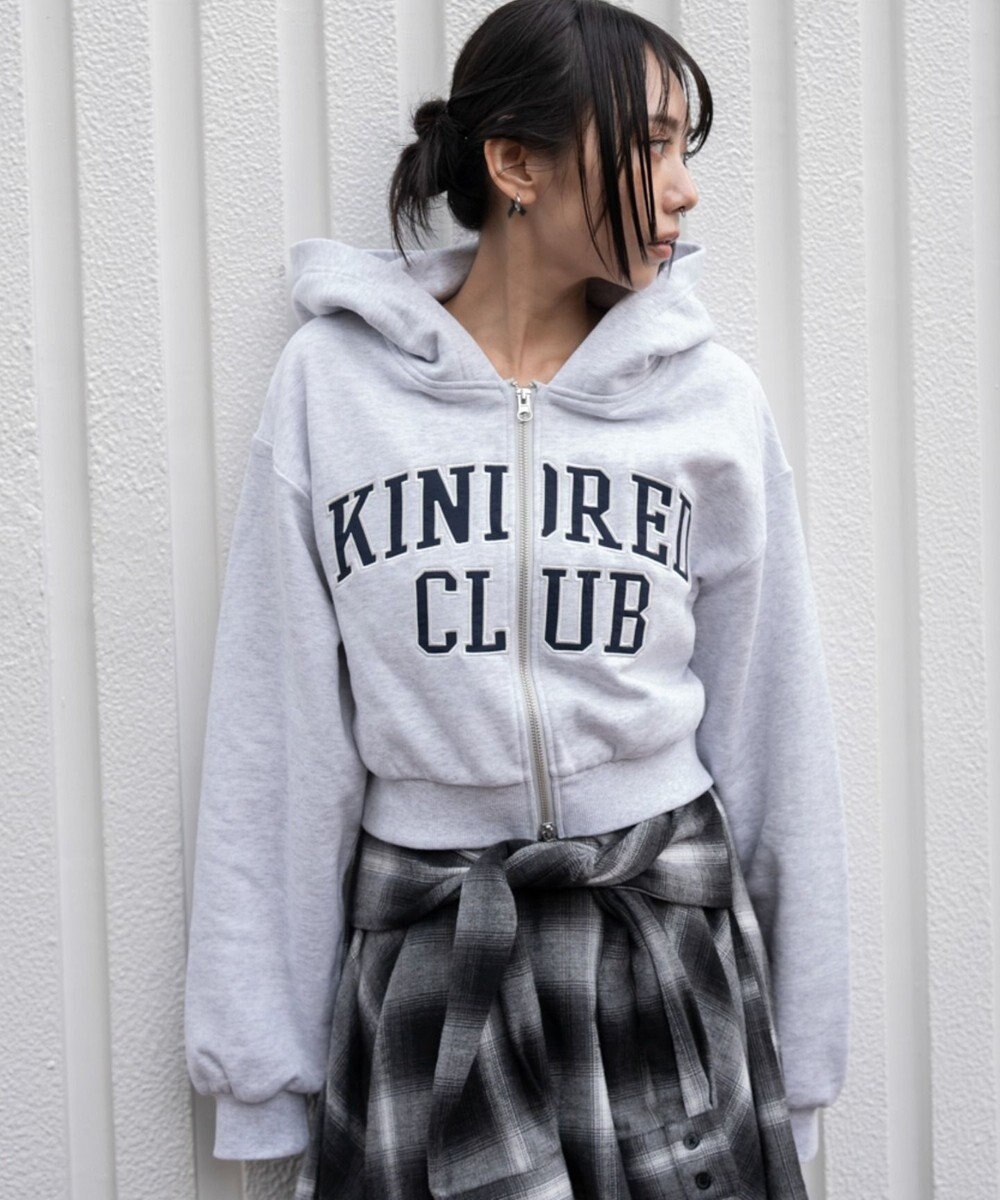 WEGO グラフィックショートZIPパーカー 