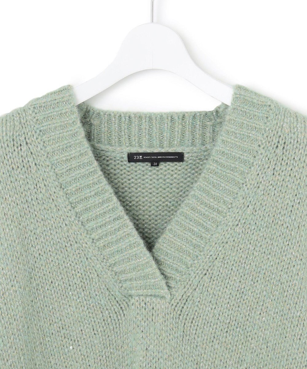 23区 L 【GLOW11月号掲載】ヘアリーラメリリー バルキー ニット 