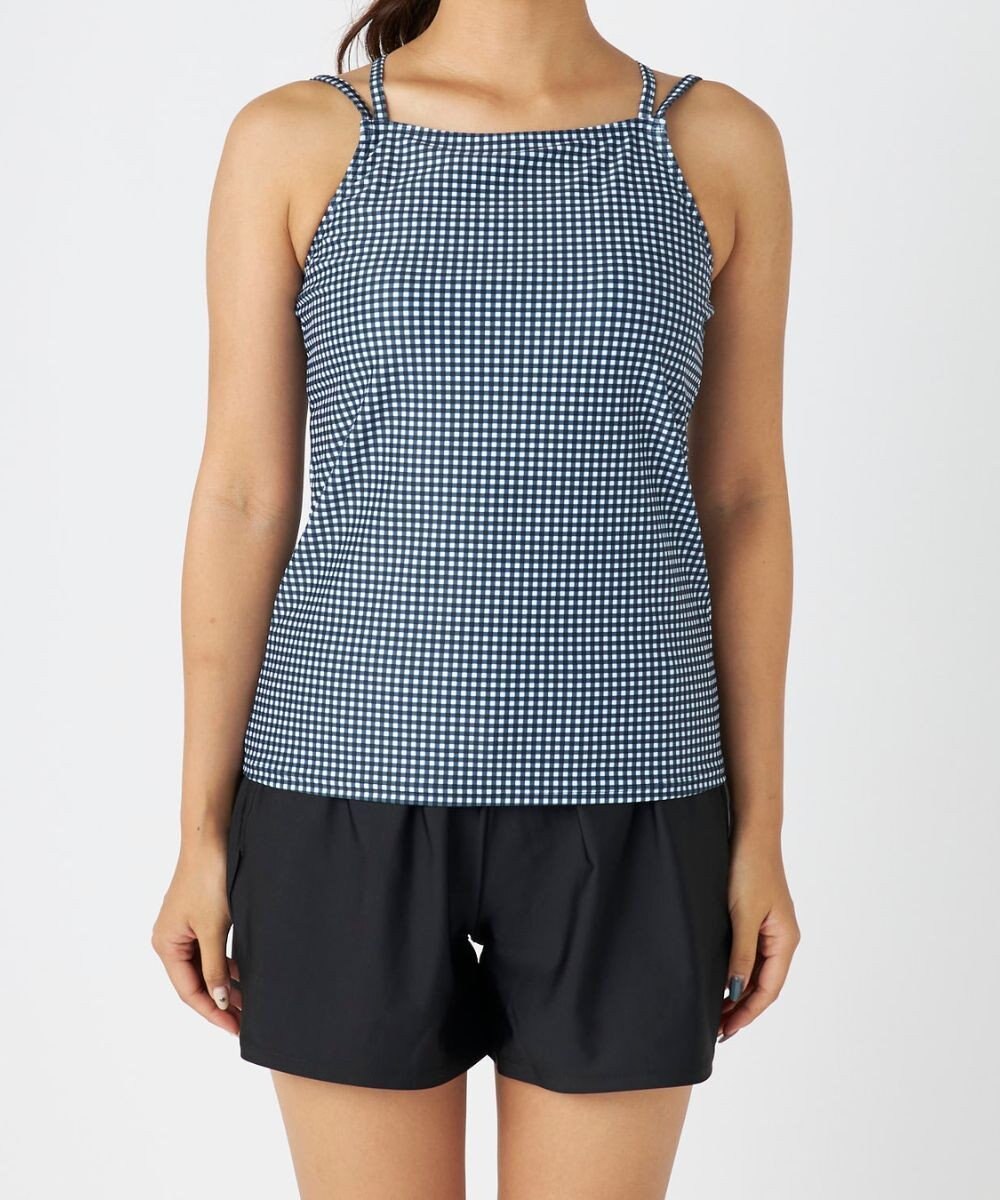 OP／FILA 【ocean pacific】モックネックラッシュガード付き 水着5点セット 