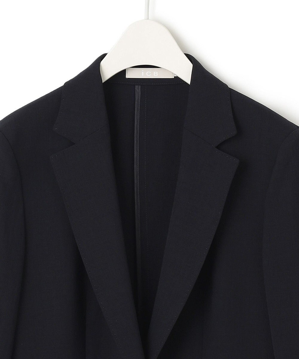 ICB 【洗える】レーヨンライクトロ テーラードジャケット 