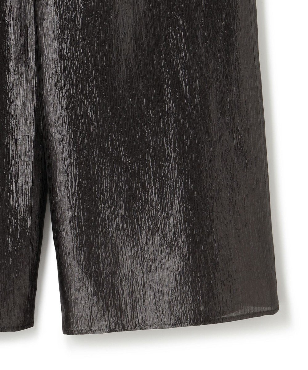 ICB 【洗える】 ブライトカールマイヤー ワイドストレートパンツ 