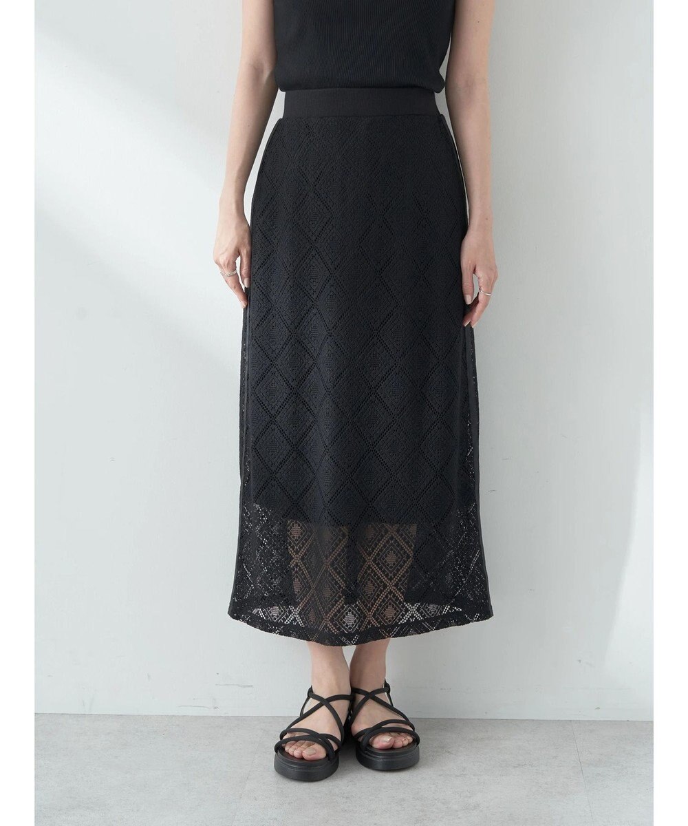 earth music&ecology モチーフナロースカート 