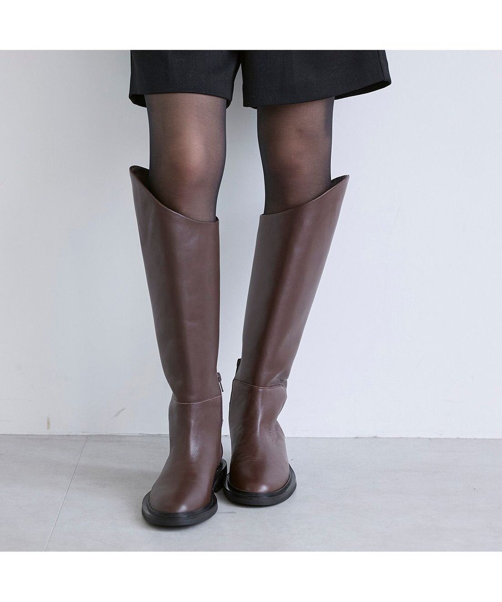 MODE ET JACOMO <carino>レザーロングブーツ 