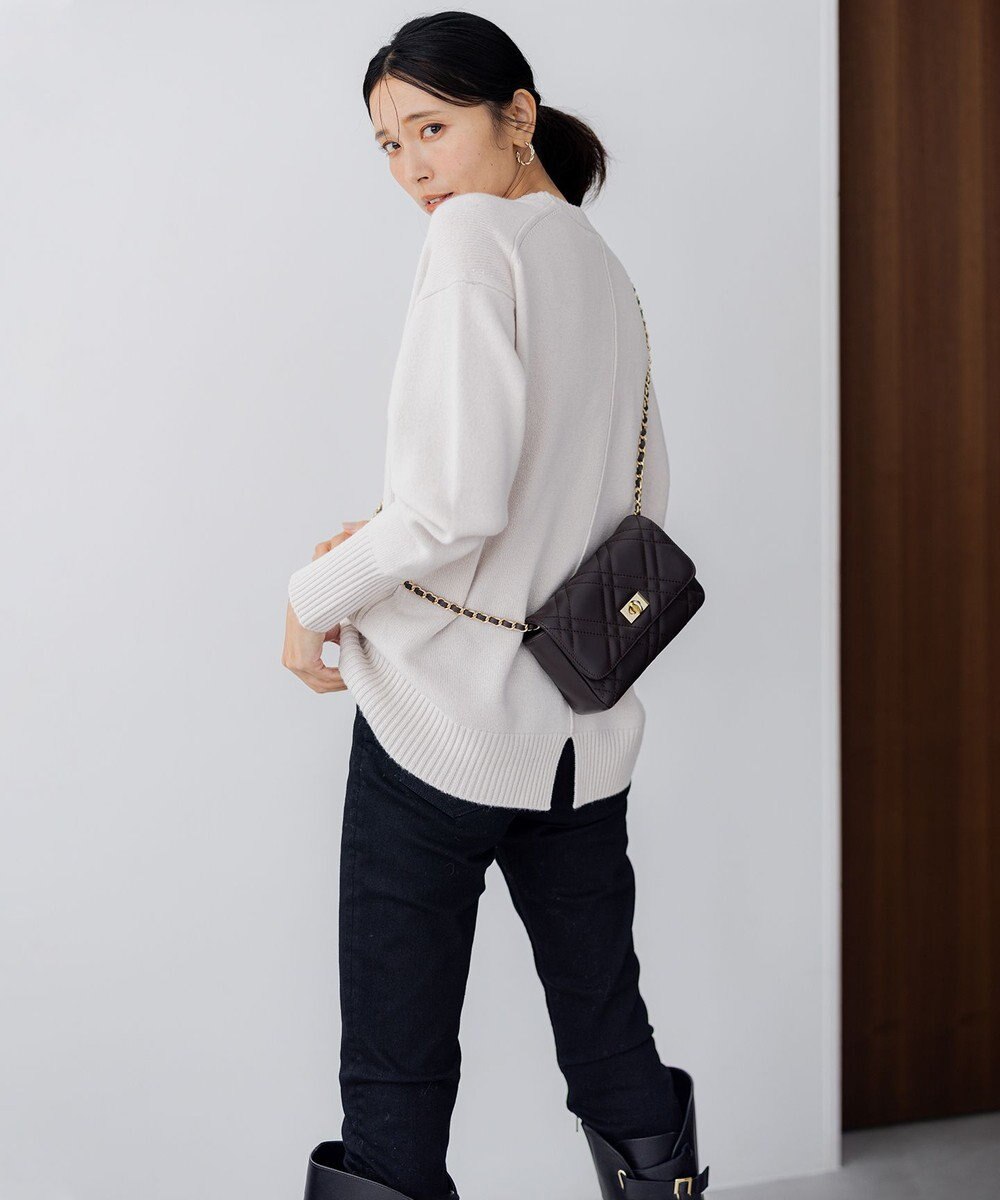 23区 S 【滝沢眞規子さん着用/洗える】ウールカシミヤ クルーネック ニット 