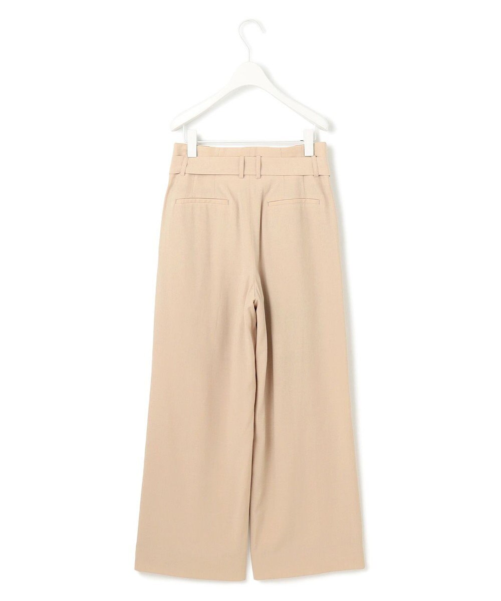 ICB 【接触冷感・UVカット・洗える】 T/Rドライリネン ワイドストレートパンツ 