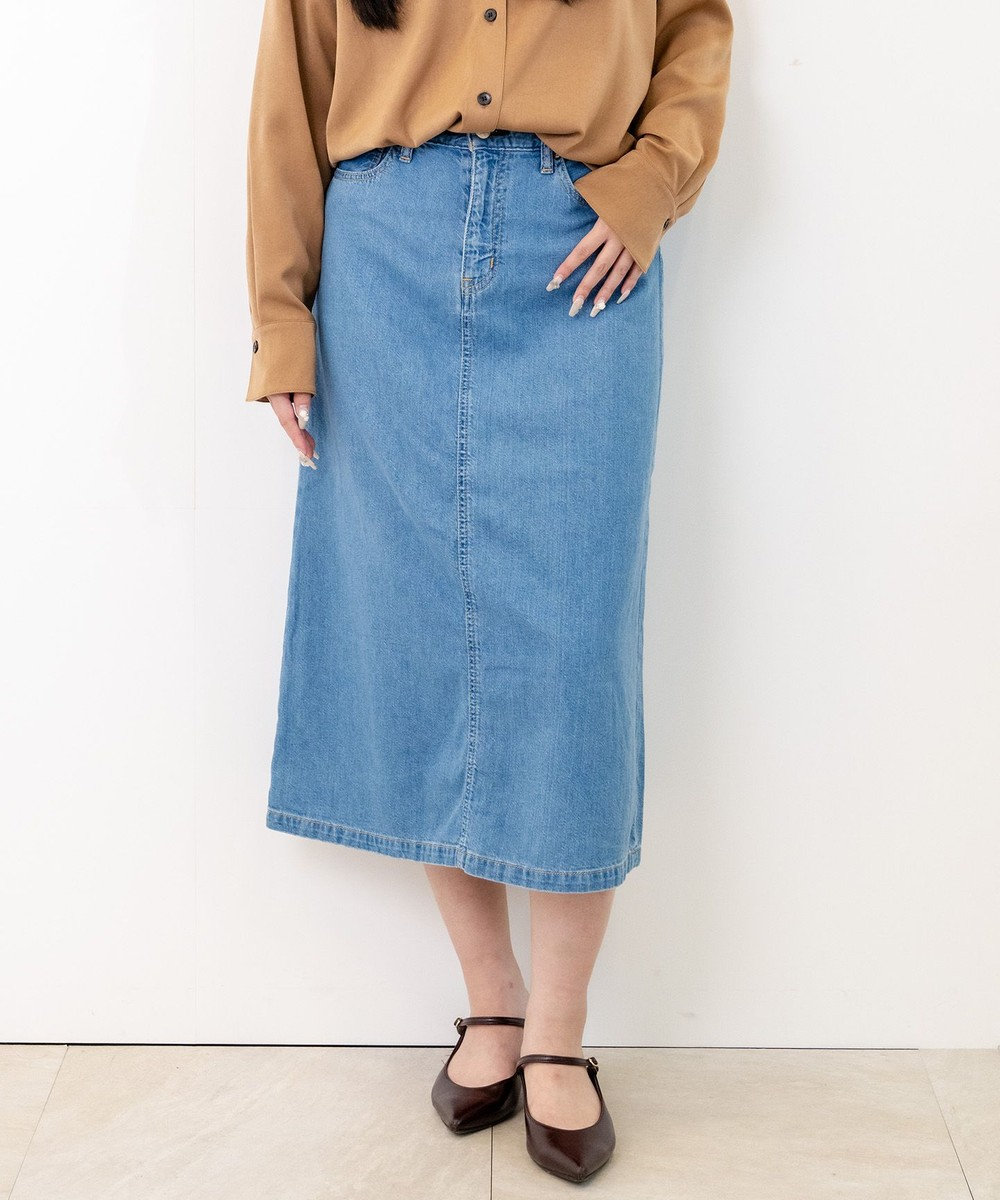 caqu FS 4/5丈 デニムスカート 