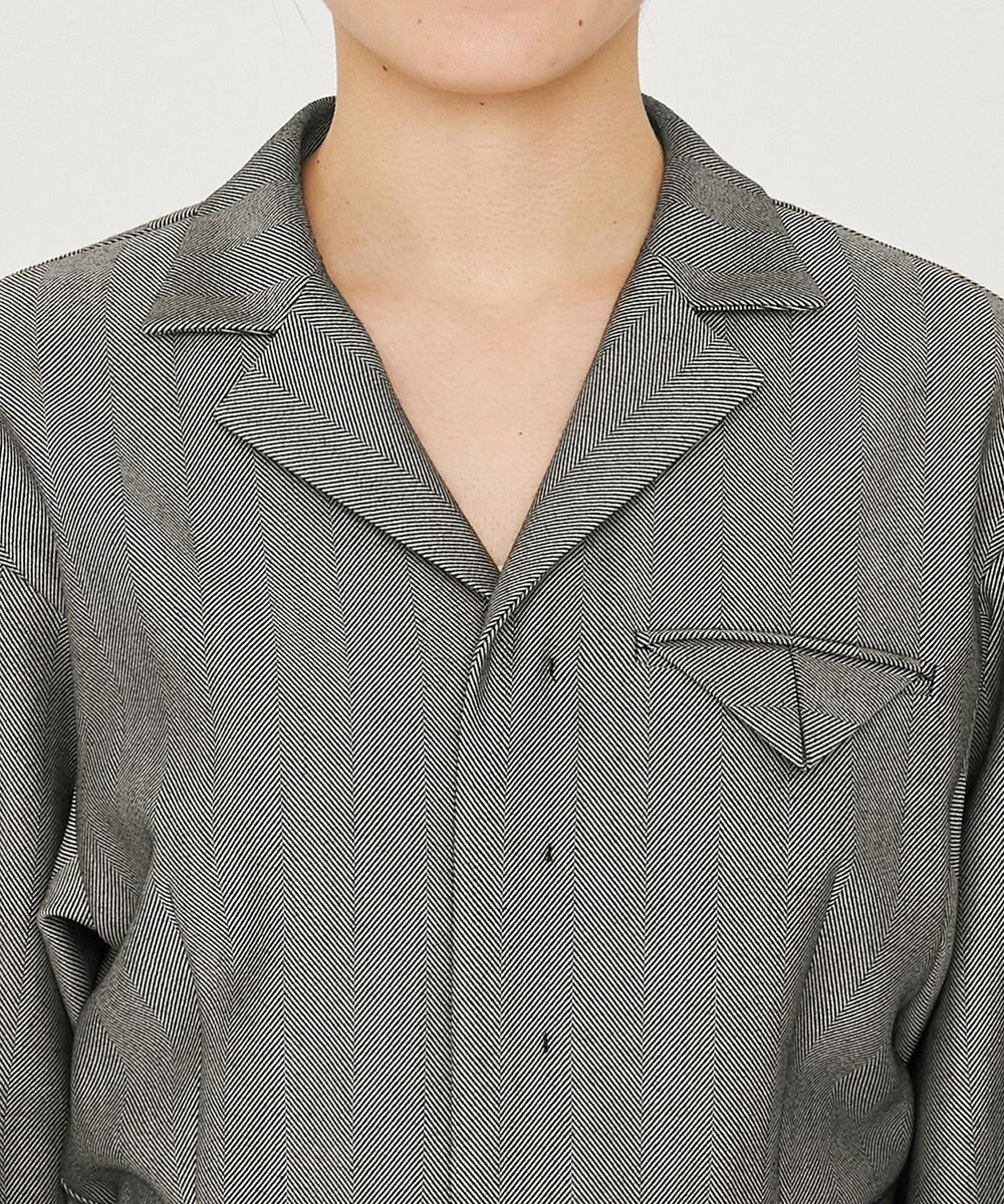 uncrave ヘリンボーンスーツ オールインワン（uncrave WHITE） 