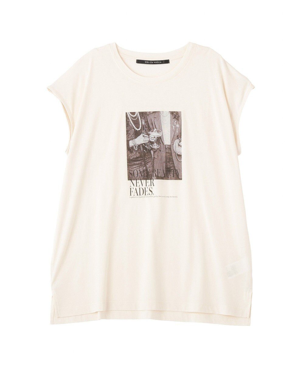 YECCA VECCA フォトプリントノースリーブTee 