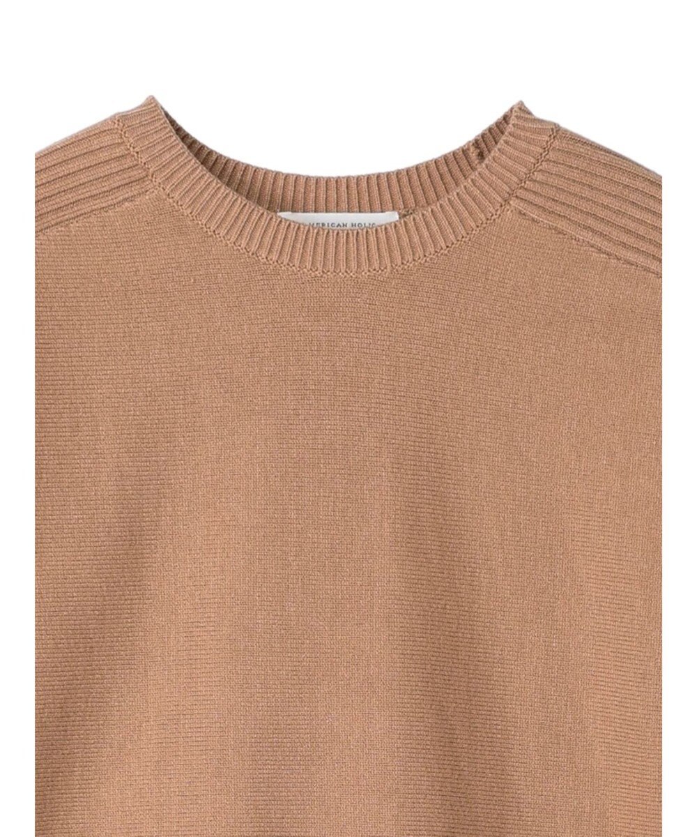AMERICAN HOLIC バイパチ袖リブラグランニットプルオーバー 