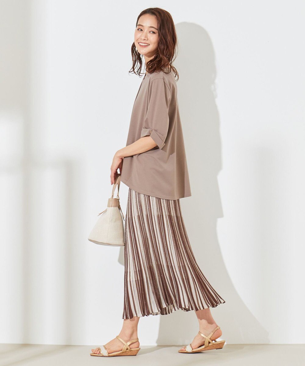 ANY SIS 【セットアップ可】シアーマルチカラーニット スカート 