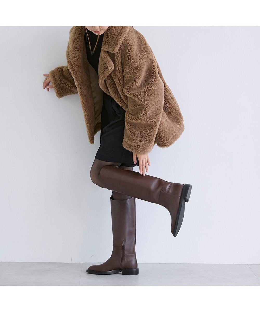 MODE ET JACOMO <carino>レザーロングブーツ 