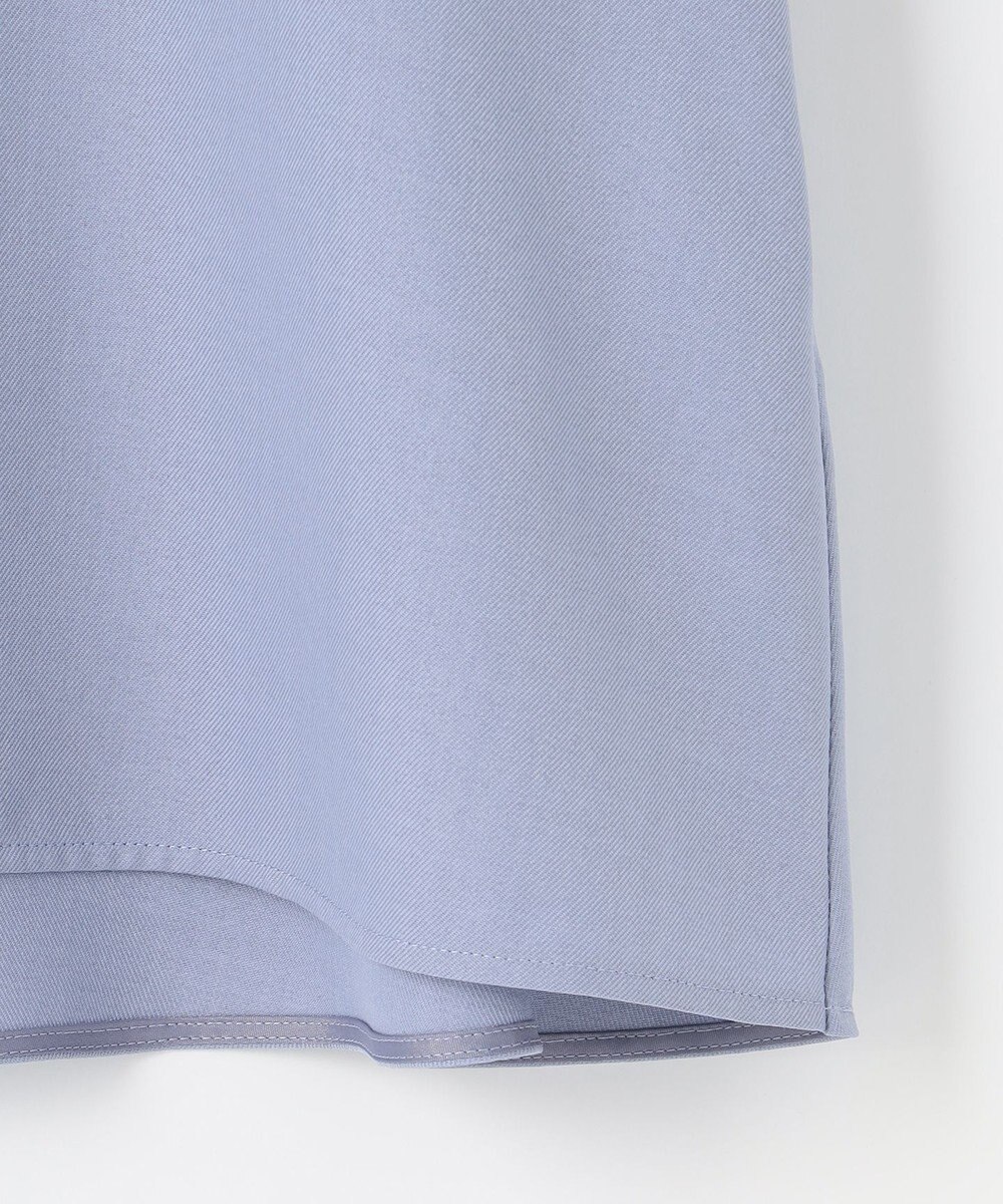 自由区 【接触冷感・速乾・UVケア・撥水・防シワ・XSサイズあり】リネンライクツィル5分袖 ブラウス 