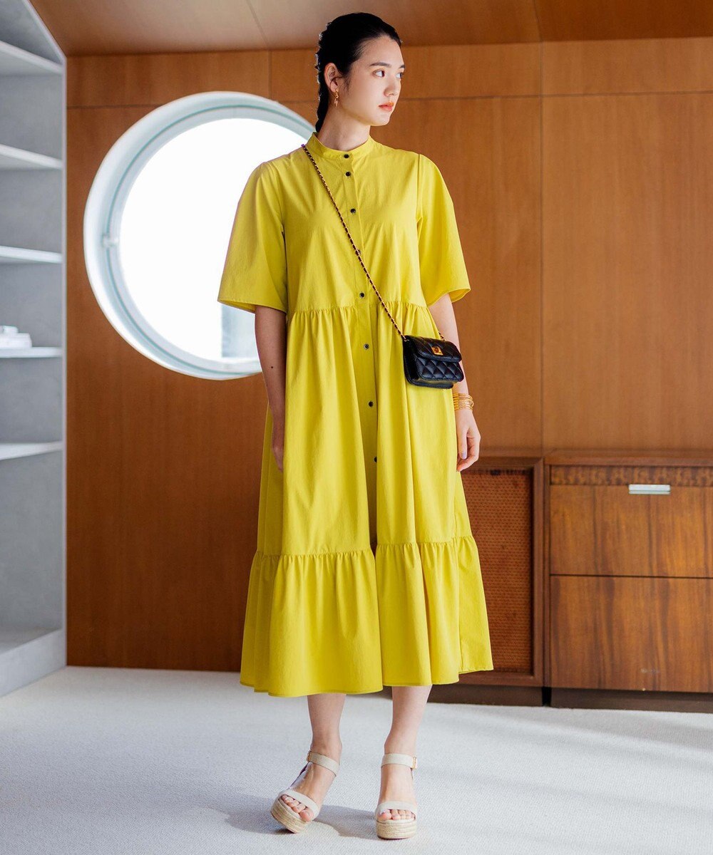 組曲 【弱撥水機能・UVケア】ライトナイロンストレッチ ワンピース 