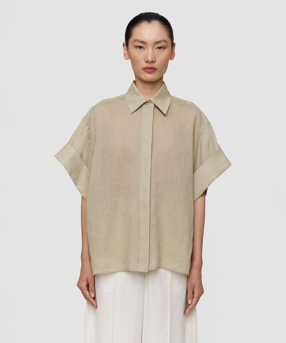 JOSEPH ラミーボイル　ショートスリーブブラウス　JUSTI 