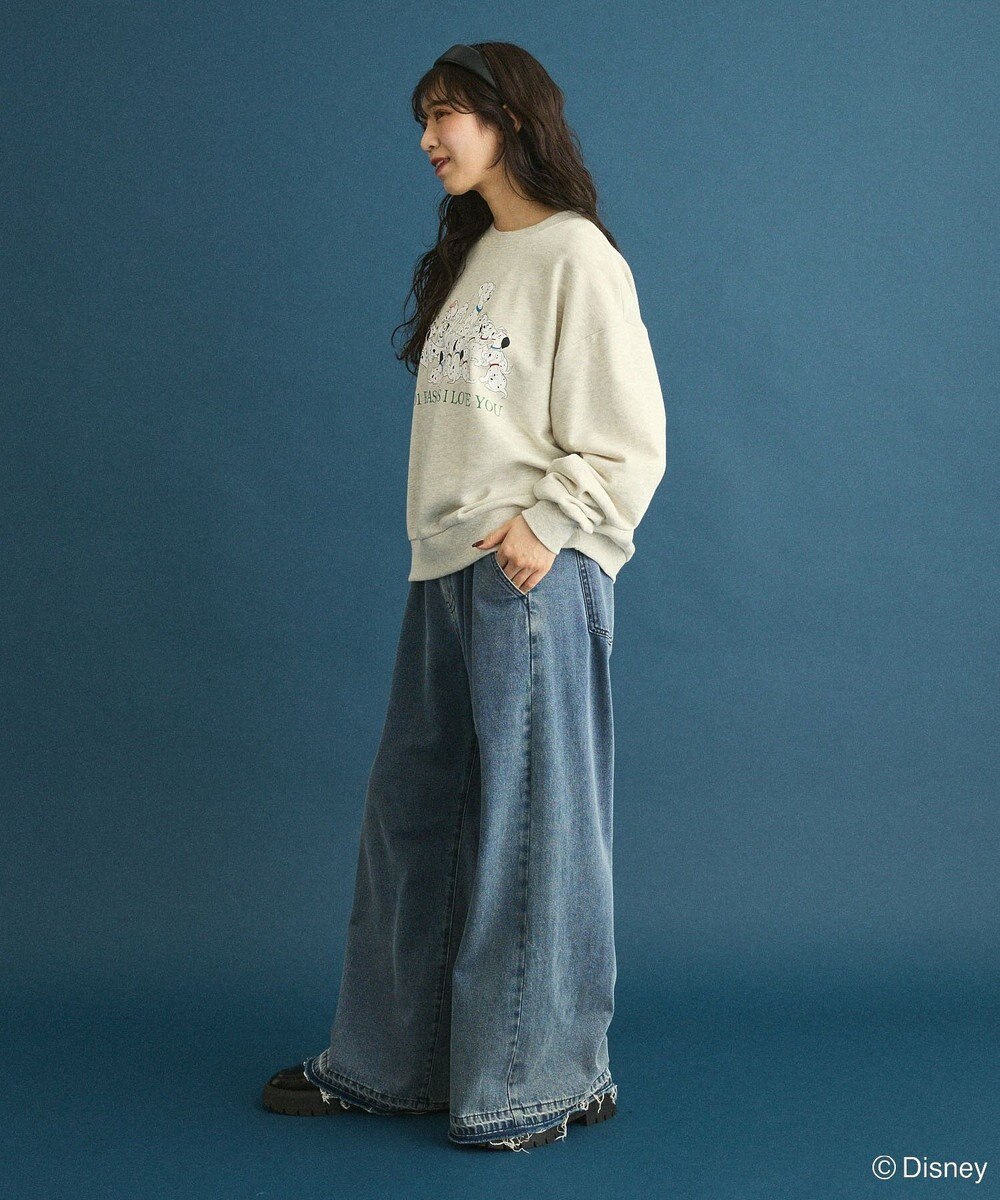 Green Parks １０１匹わんちゃん／プリント裏毛スウェット 