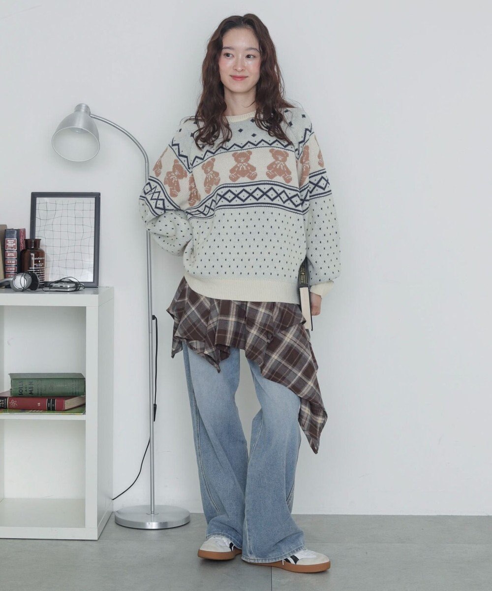 WEGO ノルディックベアニットプルーバー 