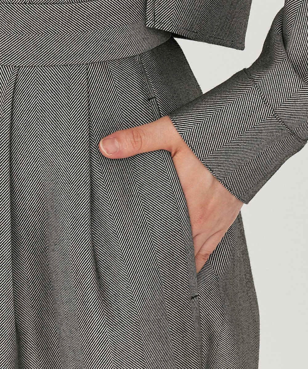 uncrave ヘリンボーンスーツ オールインワン（uncrave WHITE） 