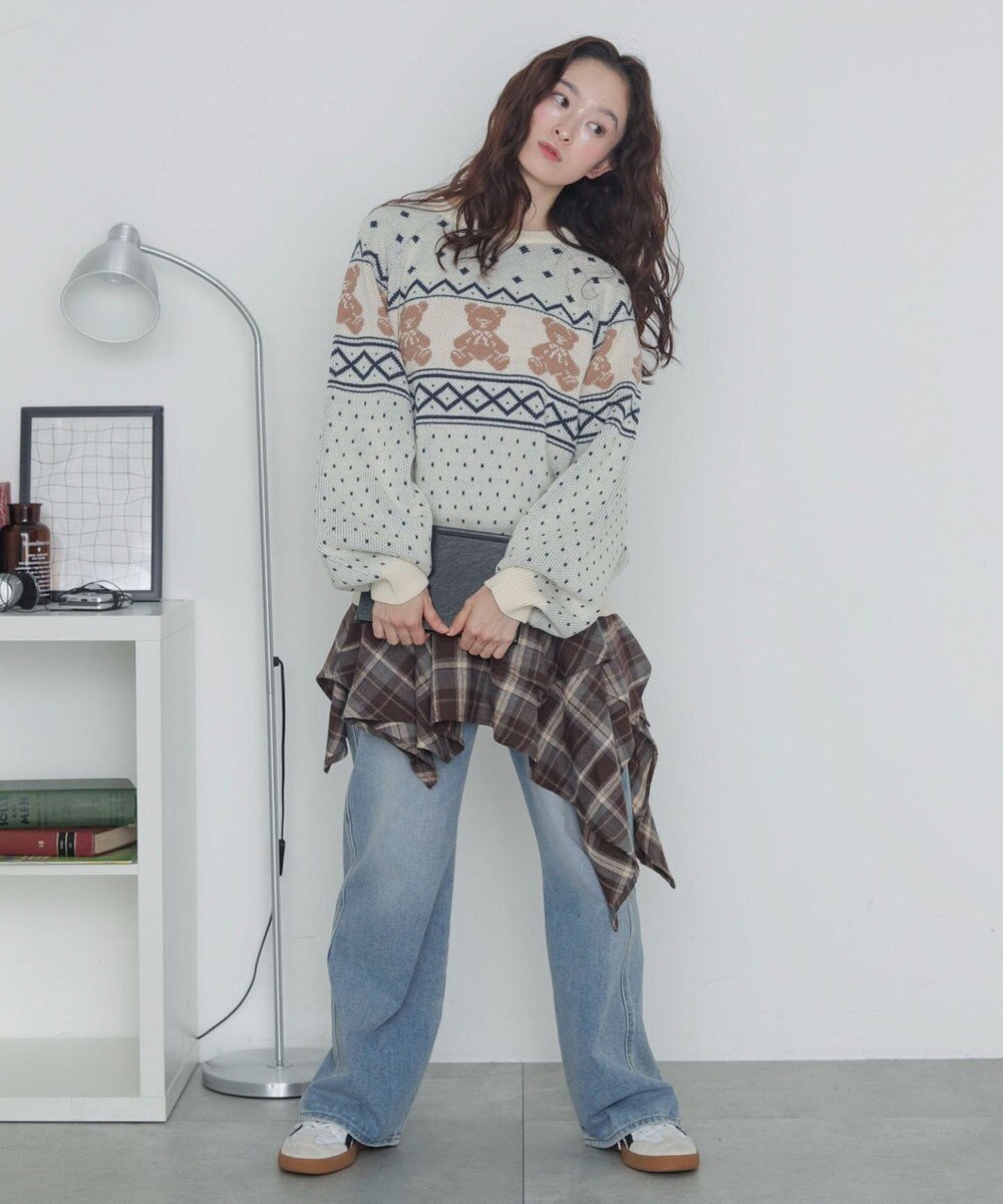 WEGO ノルディックベアニットプルーバー 