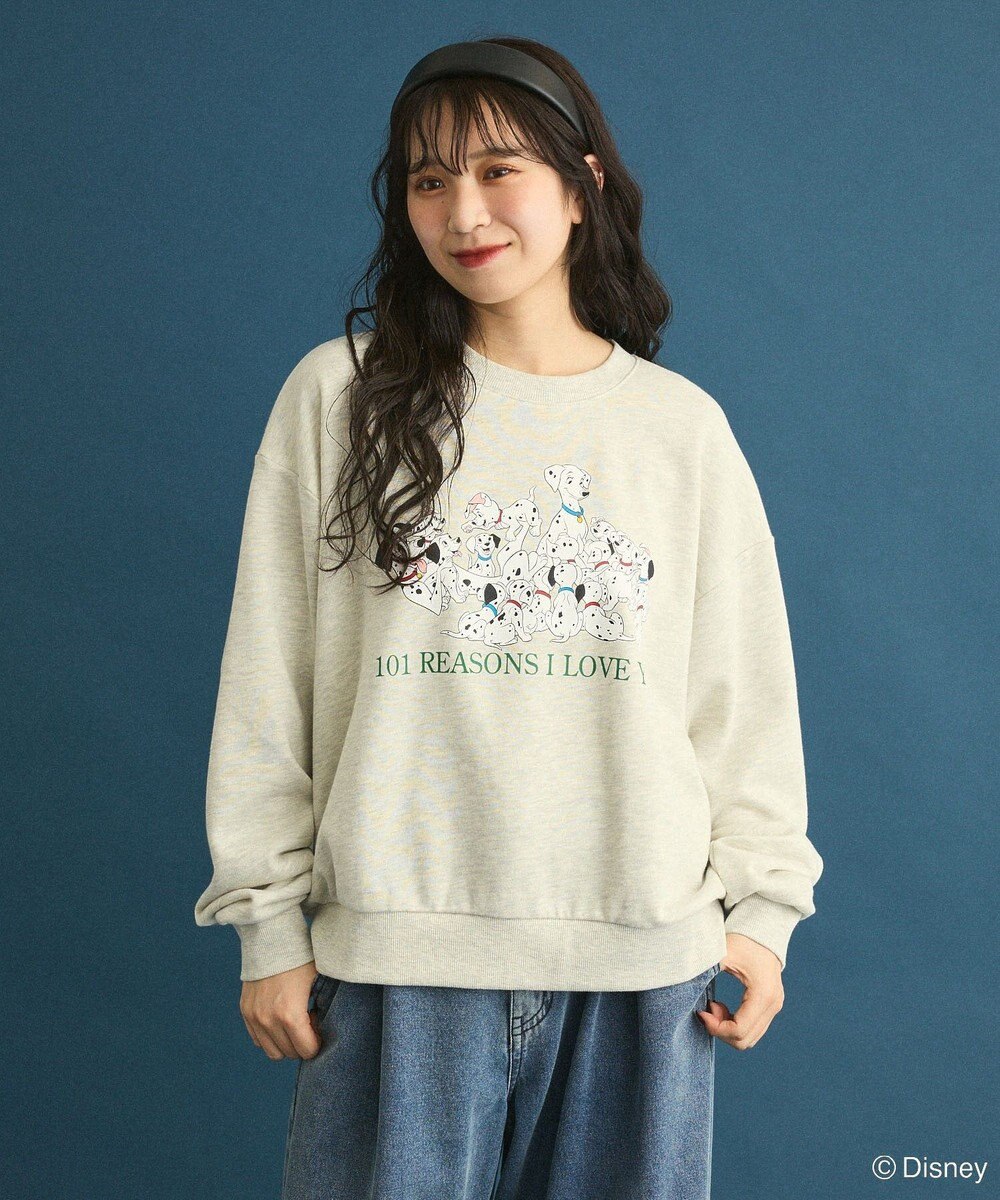 Green Parks １０１匹わんちゃん／プリント裏毛スウェット 