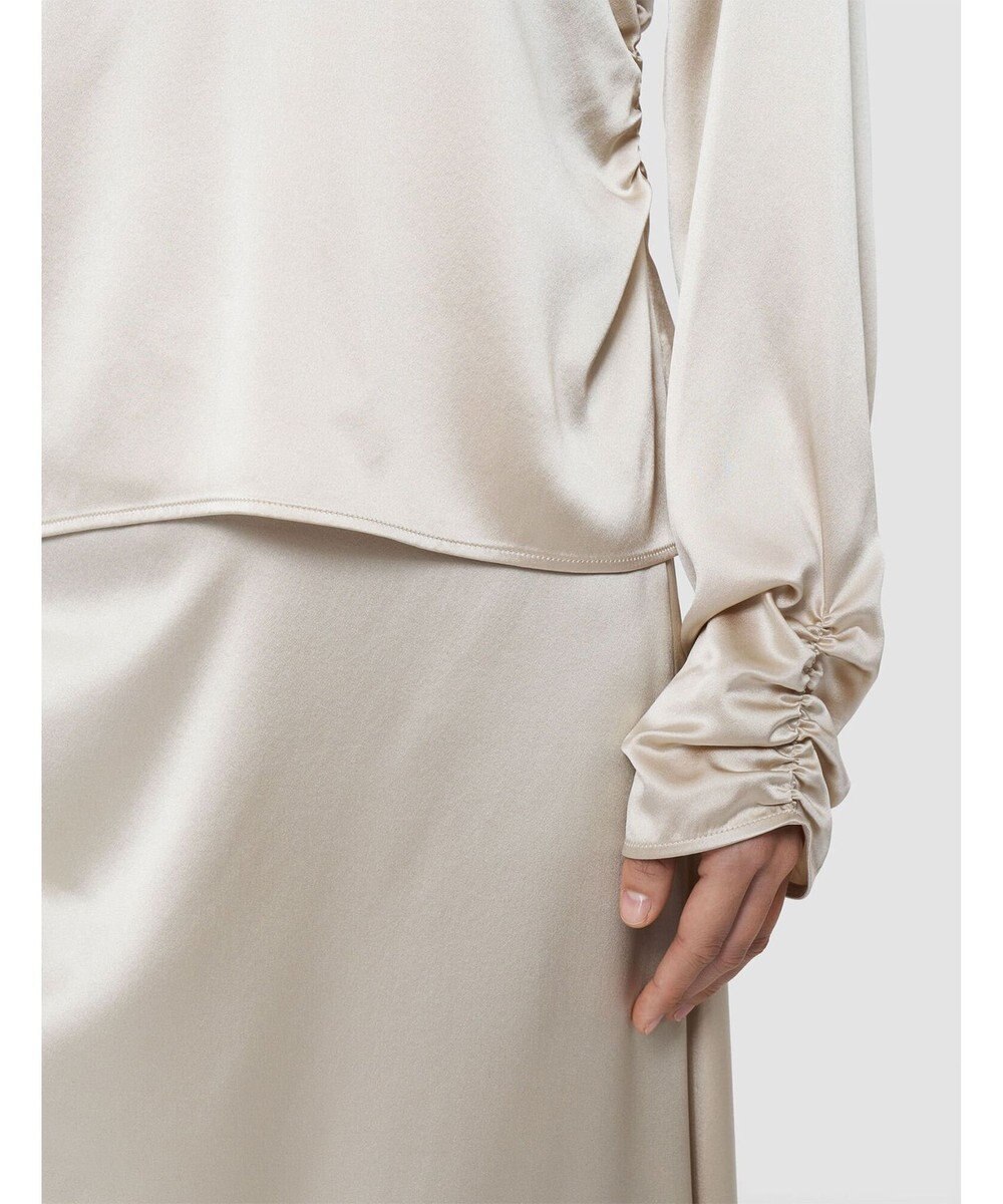 JOSEPH シルクサテンルーシング　ブラウス 