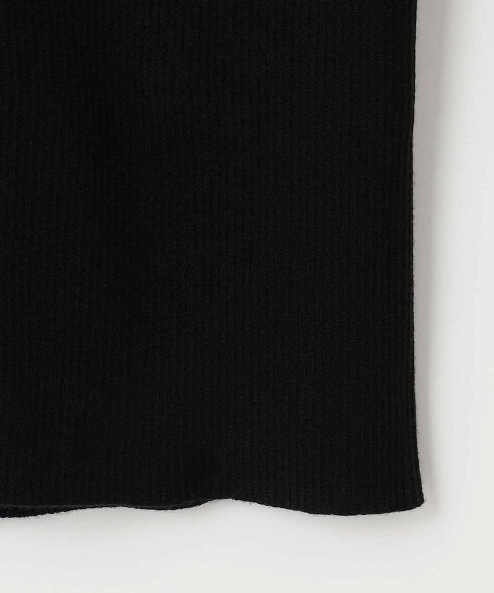 Feroux パールボタン リブタートル ニット 