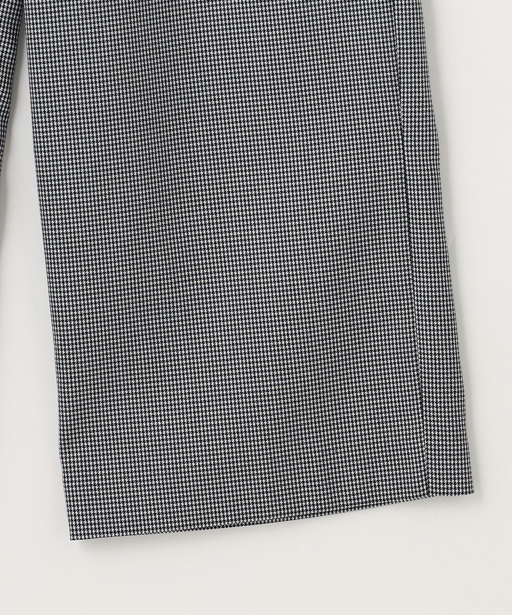 J.PRESS LADIES L 【洗える】 シャークスキンハウンドトゥース セミワイド パンツ 