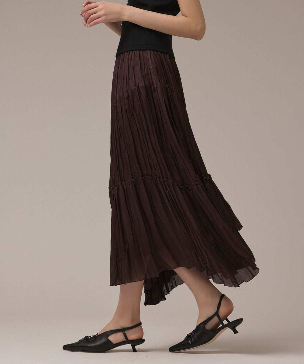 GRACE CONTINENTAL ワッシャープリーツスカート 