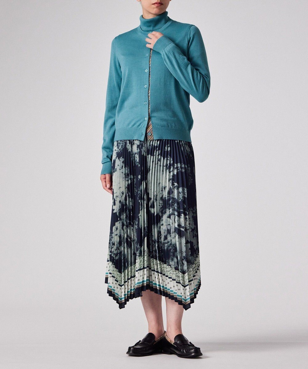 Paul Smith ドレープウール ストライプ タートルネック ニット 