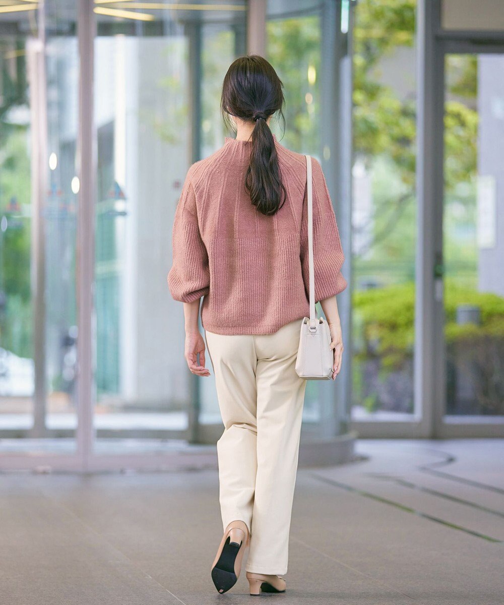 Tiaclasse 【日本製・洗える】すふれ起毛ワイドパンツ 