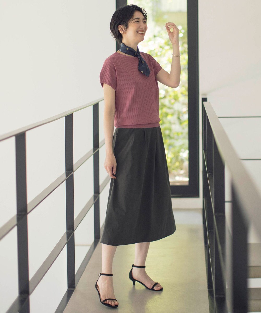 J.PRESS LADIES L 【洗える・撥水・接触冷感】アウトフィッター バルーン スカート 