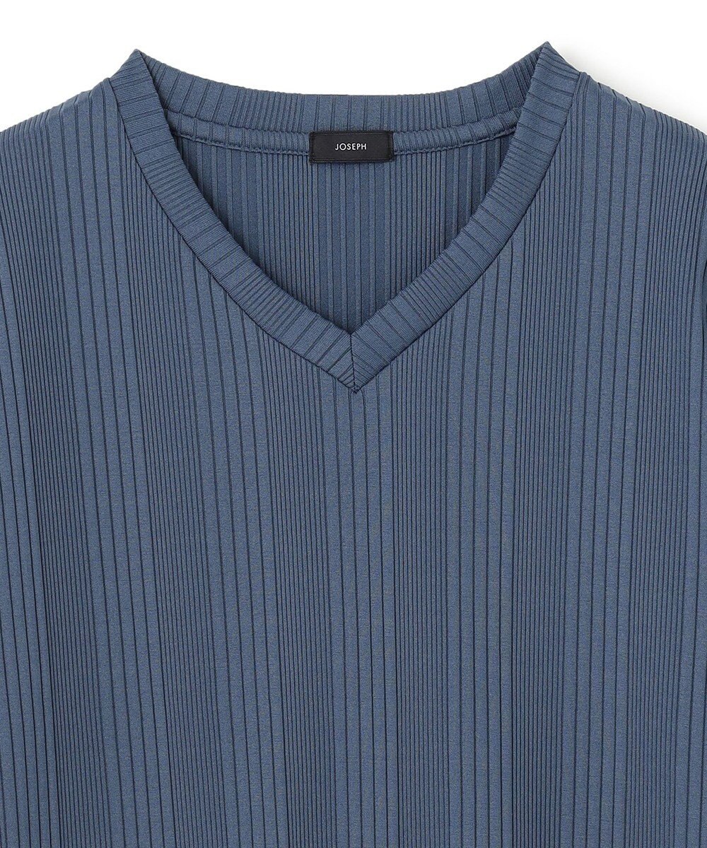 JOSEPH HOMME テックリブジャージー　Vネック半袖カットソー 