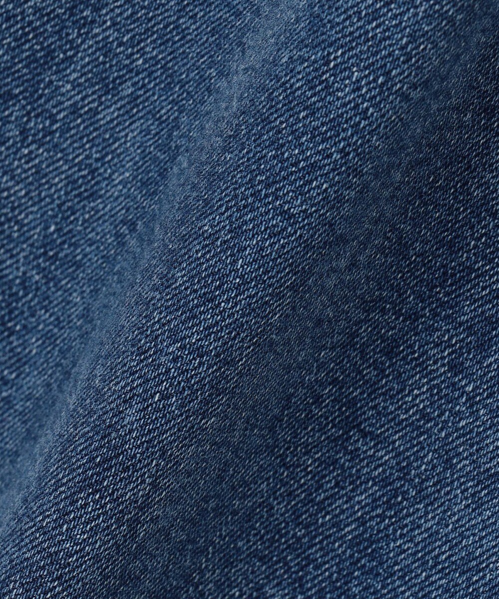 組曲 ライトデニム ベルト付きストレートパンツ 