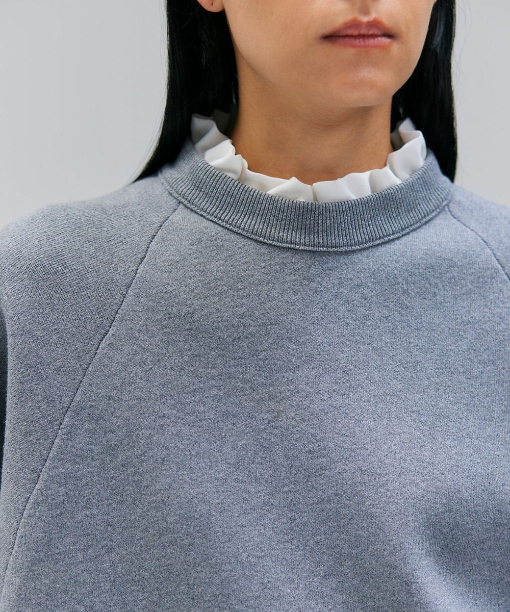 BEIGE， 【洗える】TAFT / コットンカシミヤスウェットニットトップス 