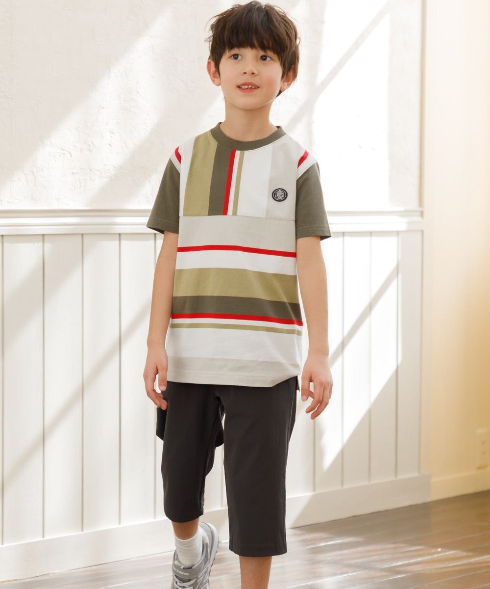 J.PRESS KIDS 【140-170cm】50/2 マルチボーダー Tシャツ 