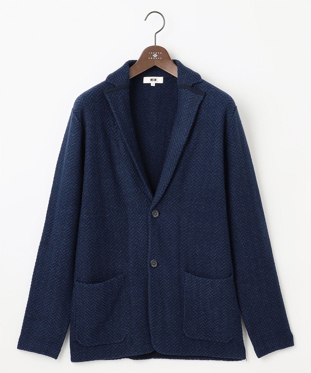 JOSEPH ABBOUD 【軽量/イージーケア】 KARL KARL×モール使用　軽量ニットジャケット 