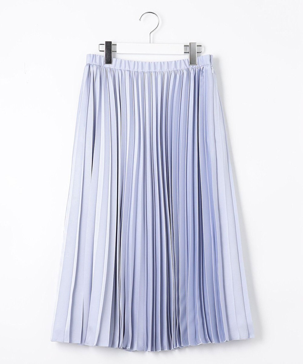 自由区 【WEB限定・洗える】ロイヤルサテンプリーツ スカート 