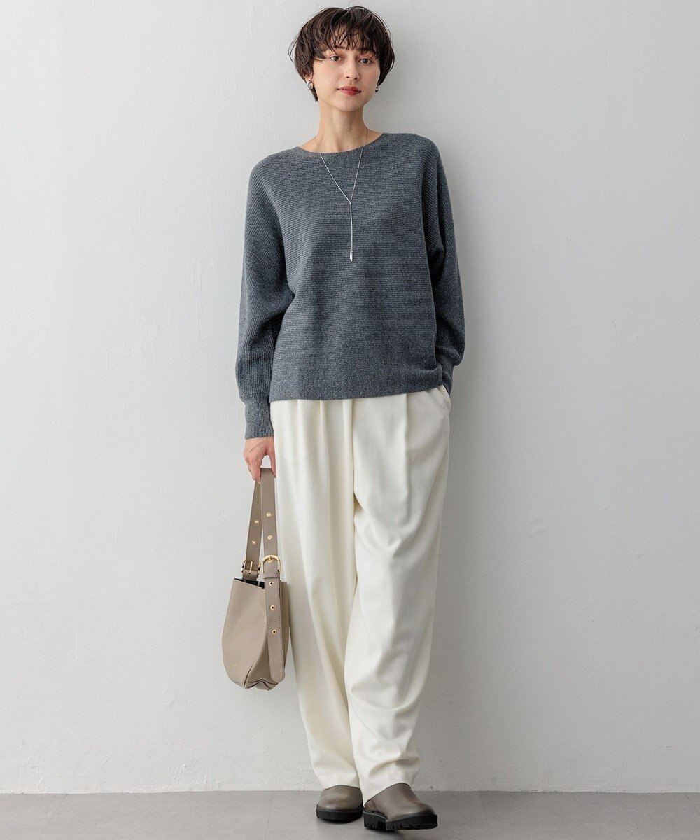 23区 S ナチュラルストレッチサキソニー バレル パンツ 