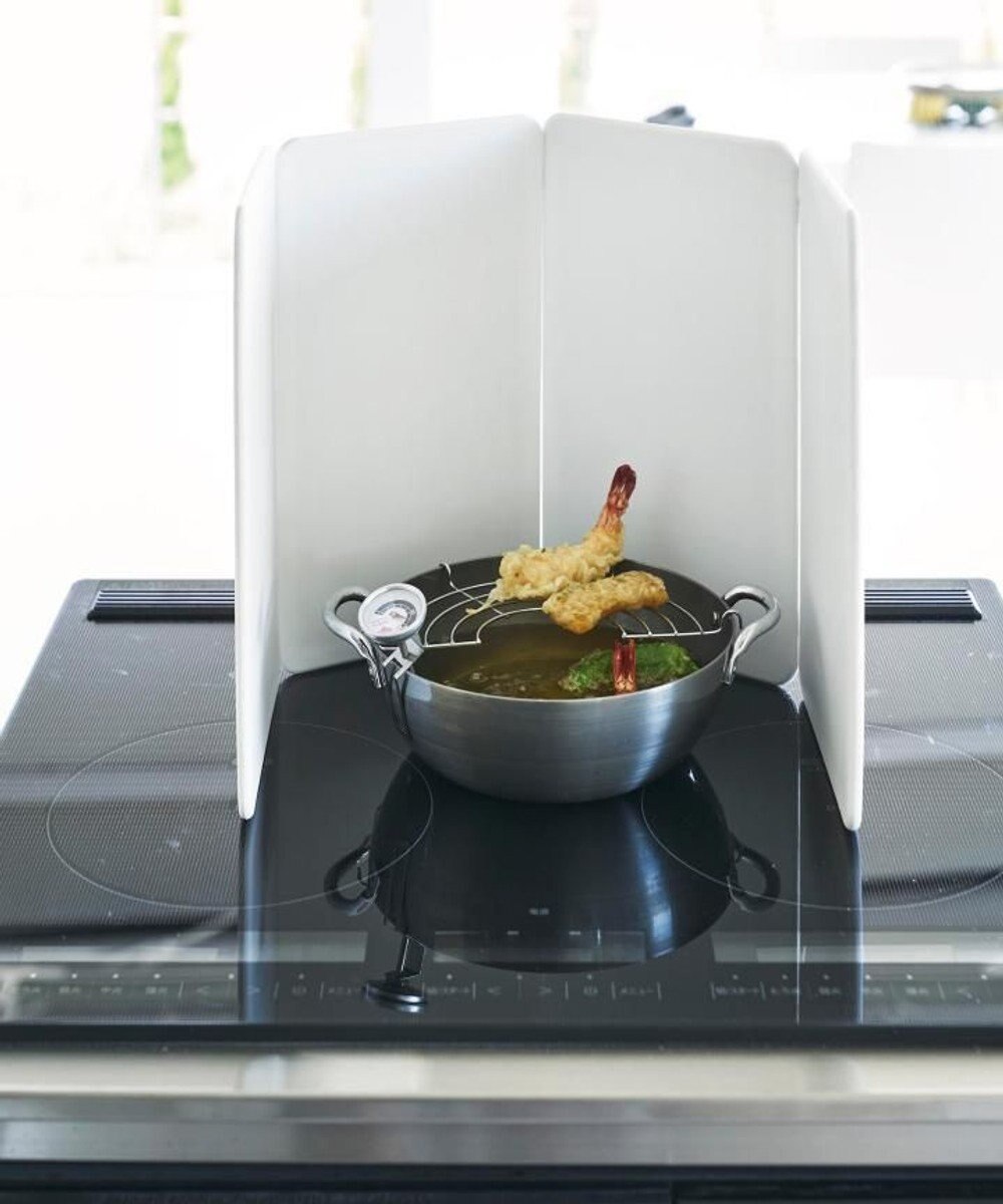 tower マグネットレンジガード タワー 4枚パネル ホワイト 