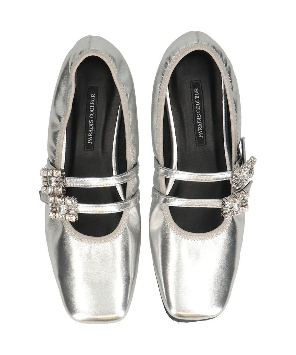 Bridget Birkin 【PARADIS COULEUR】ビジューバックルダブルストラップバレエ 