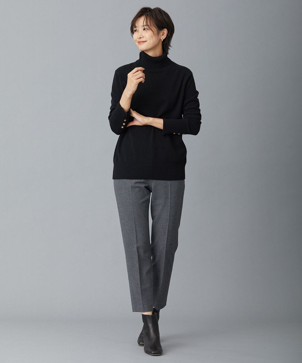 J.PRESS LADIES 【洗える】チェルビックチェック テーパード パンツ 