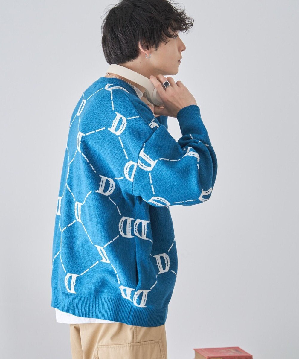 WEGO オーバーフィットロゴカーディガン 