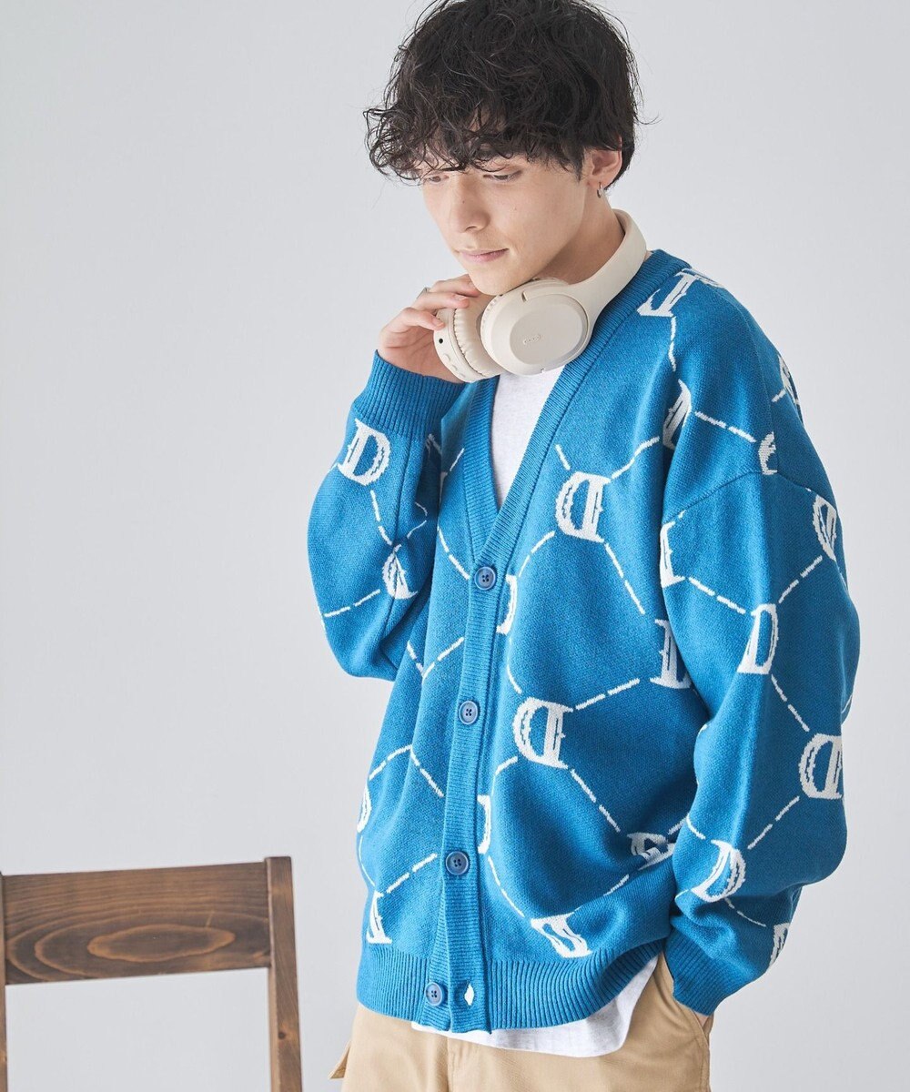 WEGO オーバーフィットロゴカーディガン 