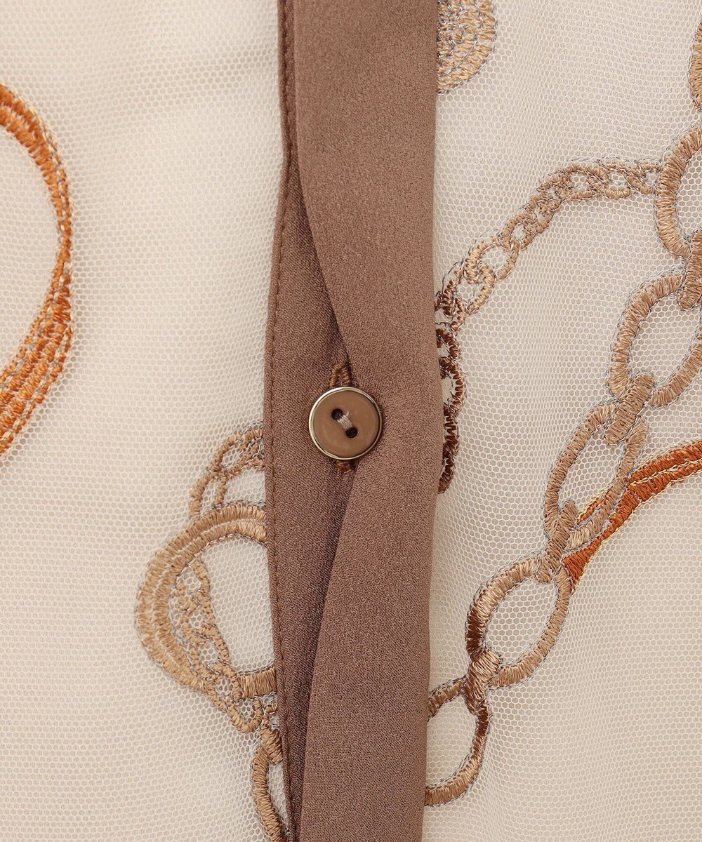 GRACE CONTINENTAL チェーン刺繍ワンピース 