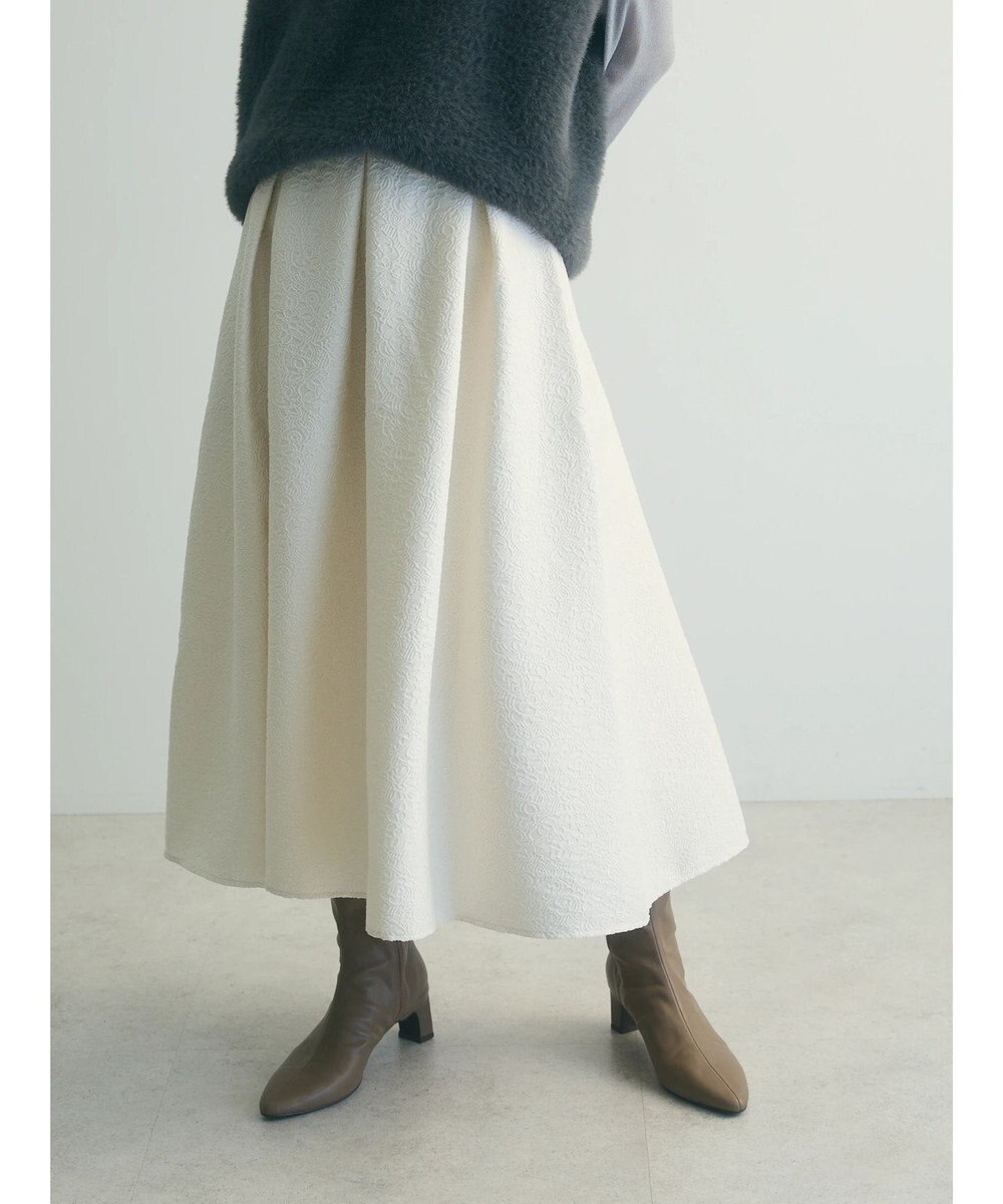 Green Parks ａ．ジャガードタックスカート 