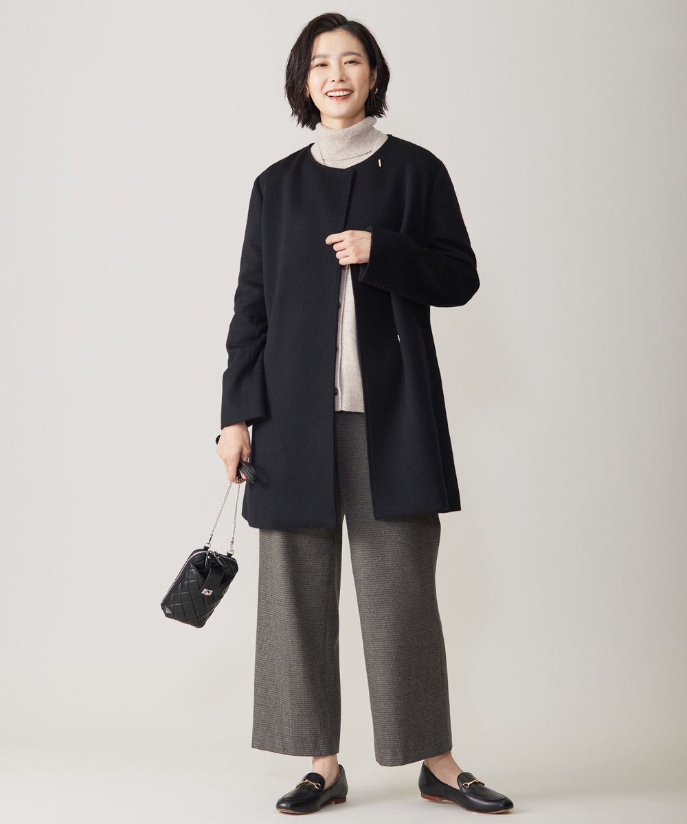 J.PRESS LADIES 【洗える】CASHMERE BLEND タートルネック ニット 