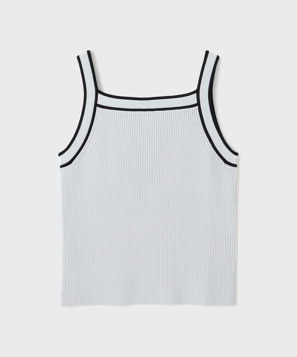 GRACE CONTINENTAL バイカラーリブニットトップ 